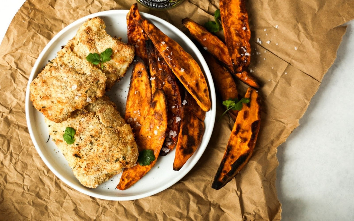 Paleo Fish and Sweet Potato Chips Recipe