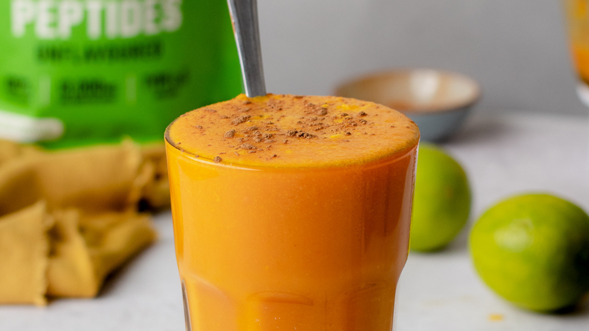 orange shake with peptides