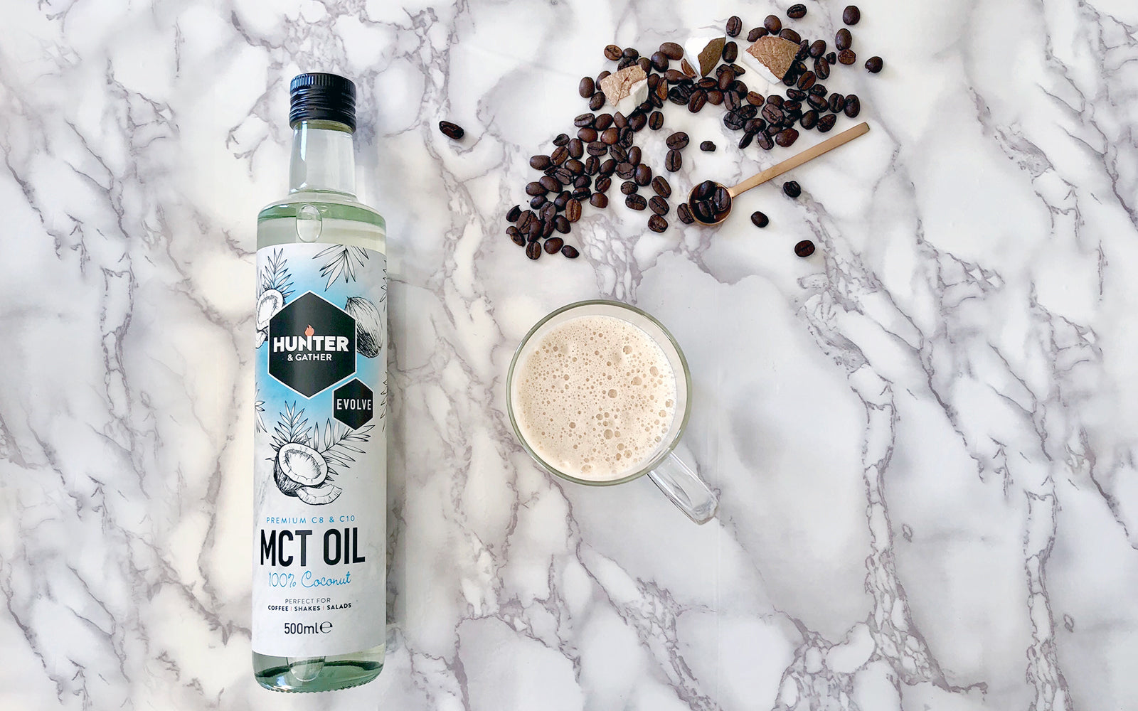 Bulletproof Coffee UK Recipe With MCT Oil and Collagen Peptides – Hunter  and Gather Foods