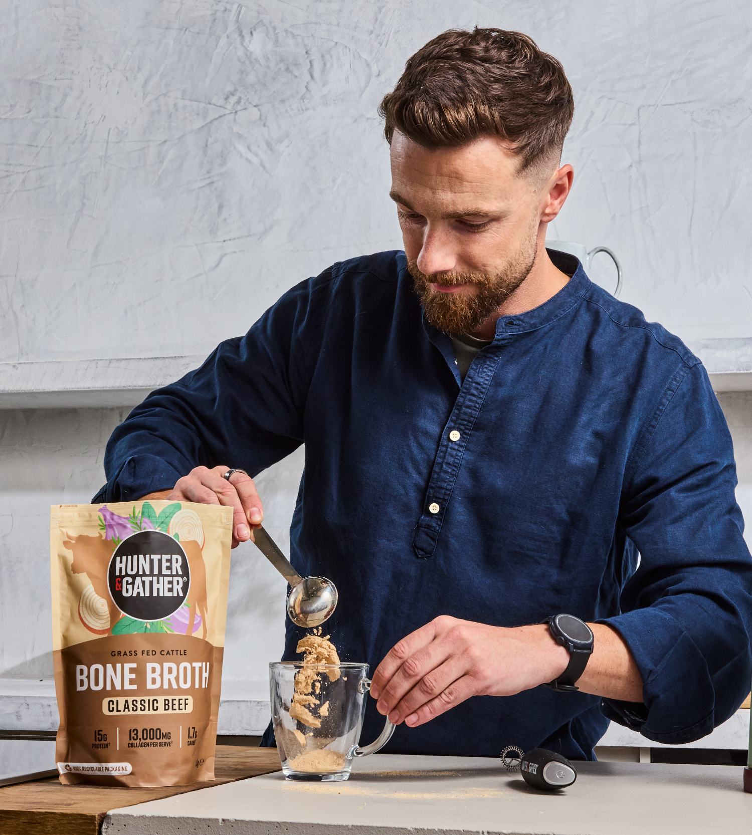 Grass Fed Beef Bone Broth 3 Pack Supply