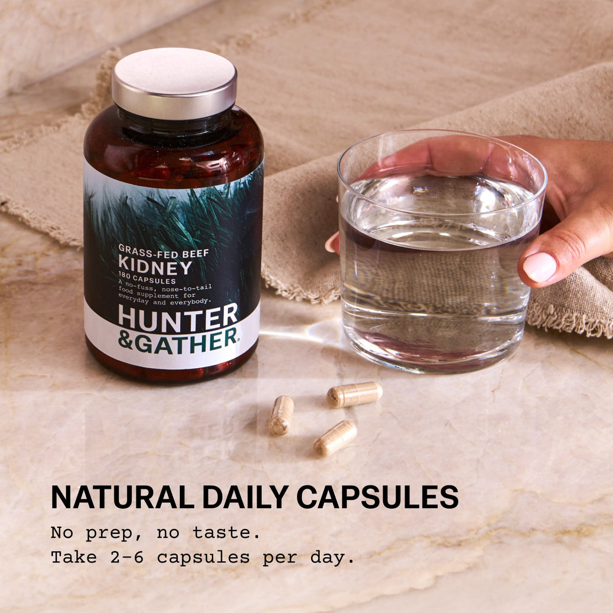 Grass Fed British Beef Kidney Capsules