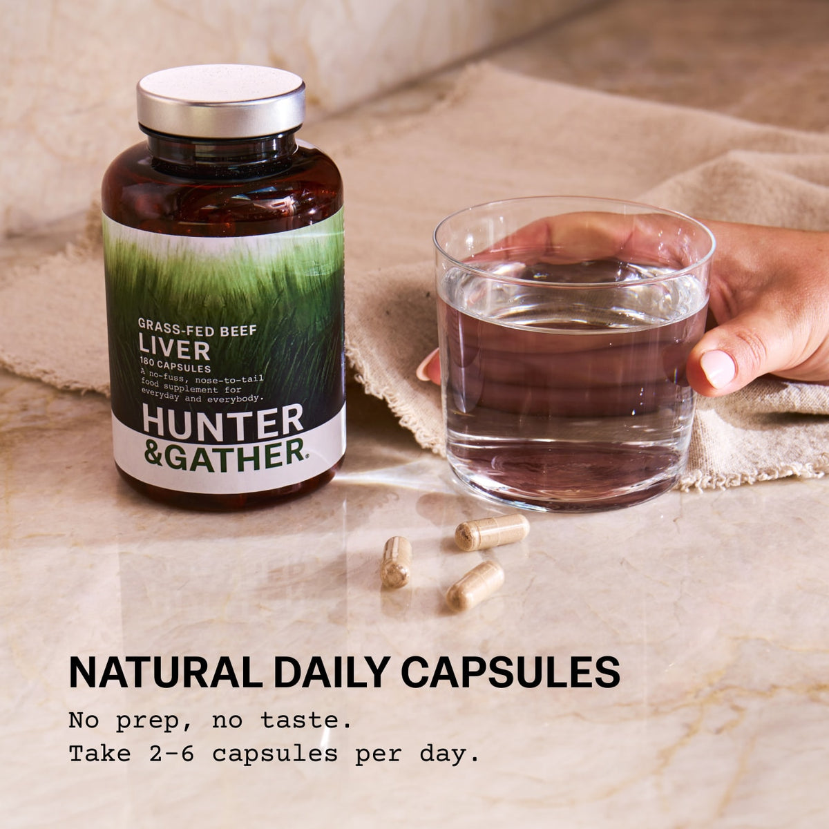 Grass Fed British Beef Liver Capsules