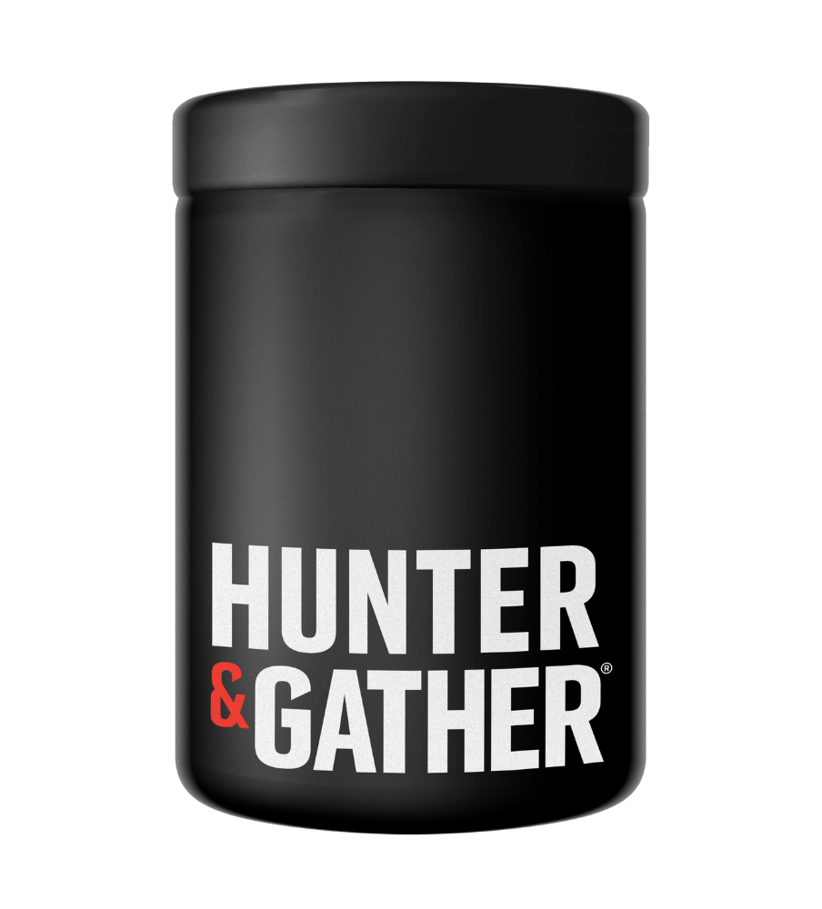 Hunter and gather black tin FOP