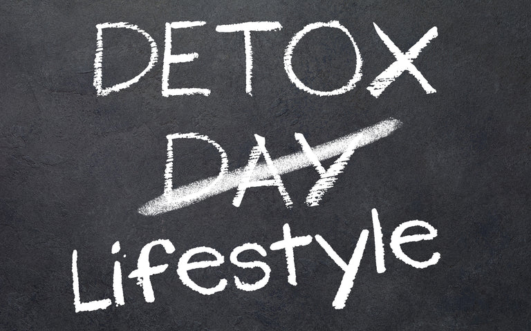 Detoxing and lifestyle chalk board