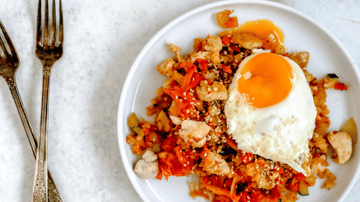  Chicken Fried Kimchi Cauliflower Rice