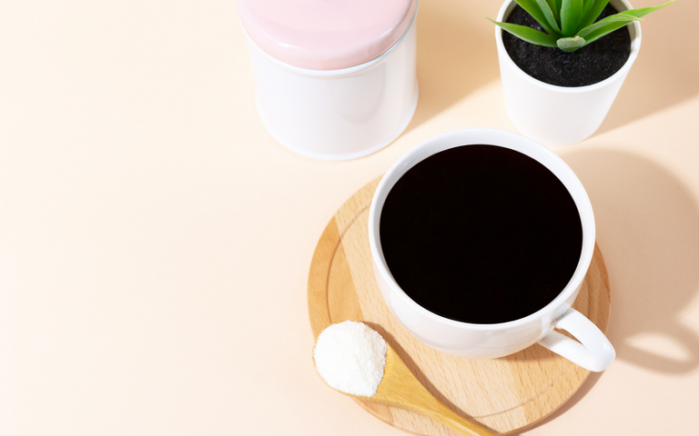 Collagen and black coffee