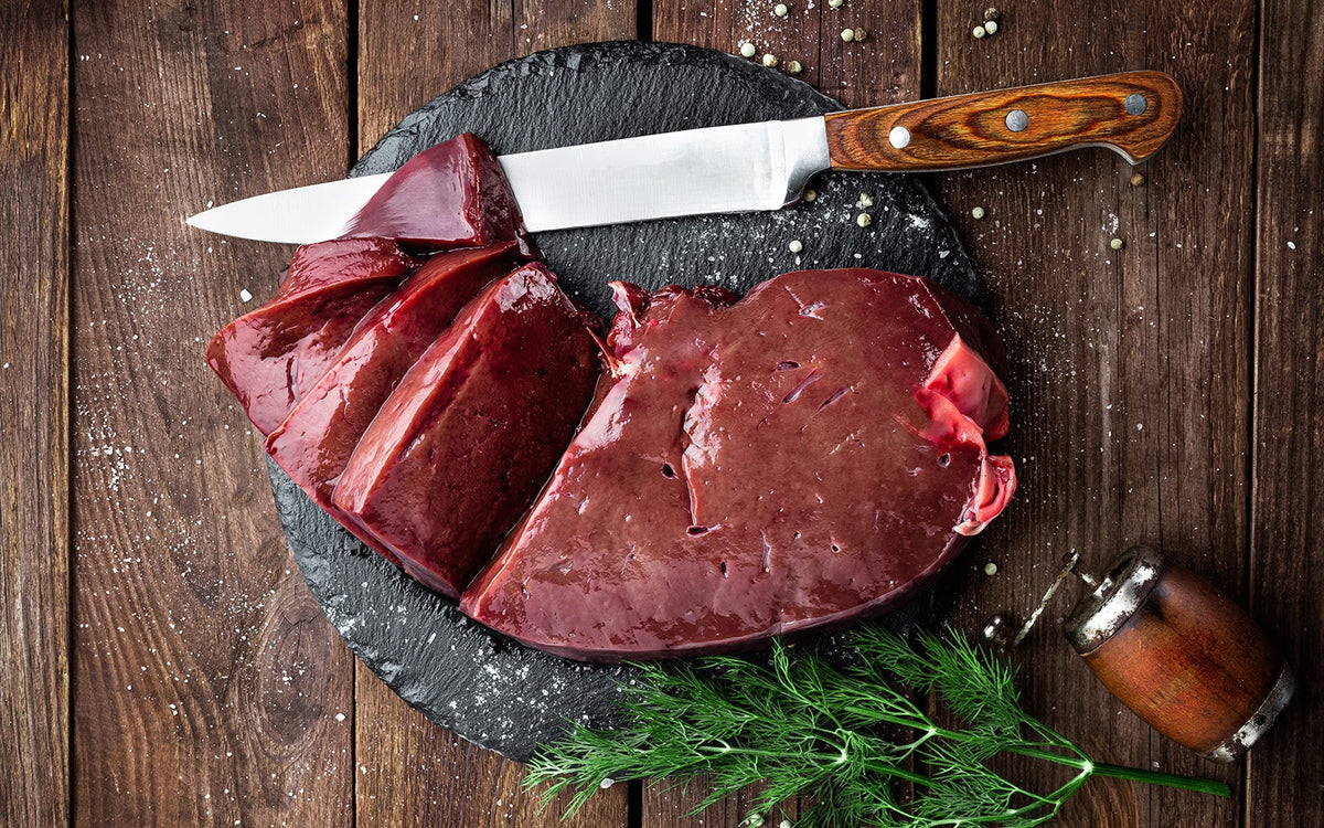 Is liver good for you? Piece of raw liver