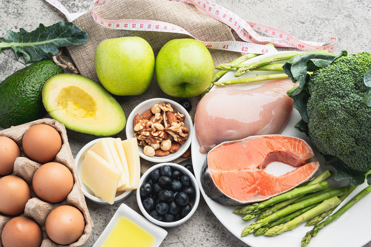Plate of Paleo and Keto foods