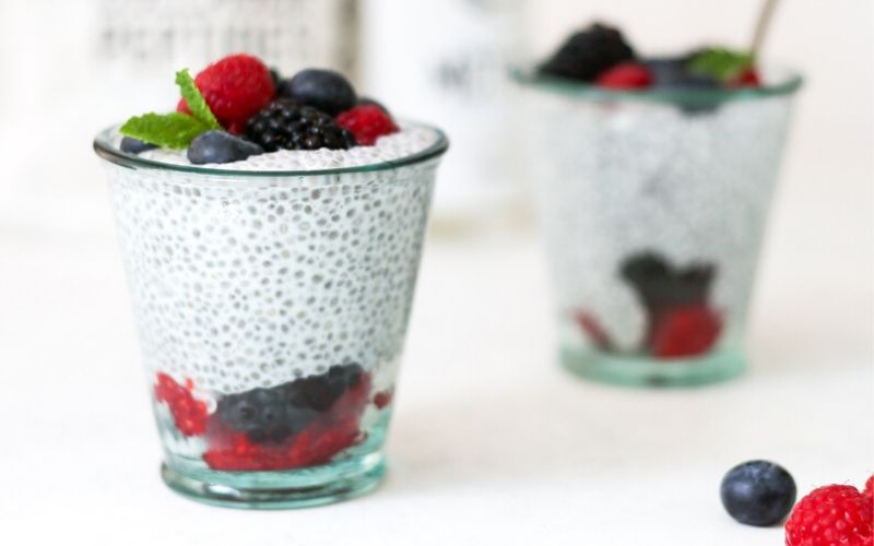 Triple Berry Chia MCT Oil & Collagen Pudding Recipe