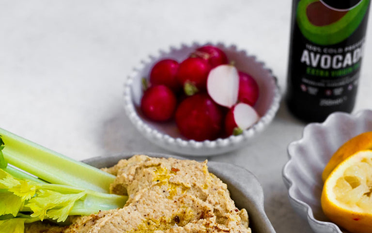 Is hummus keto? Keto cauliflower hummus with avocado oil