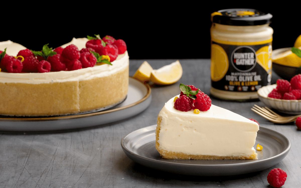 No Bake Keto Lemon Mayo Cheesecake