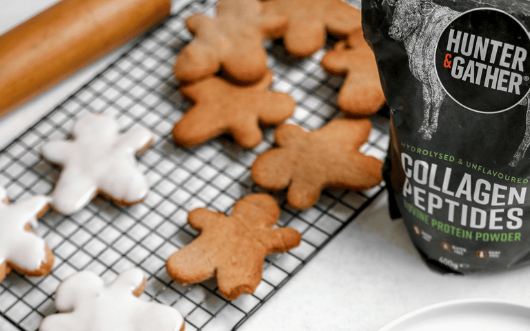 Keto Gingerbread Cookies with Coconut Butter Icing