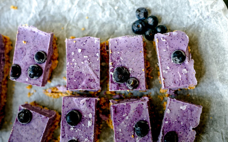 Low Carb Blueberry Cheesecake Bars Recipe