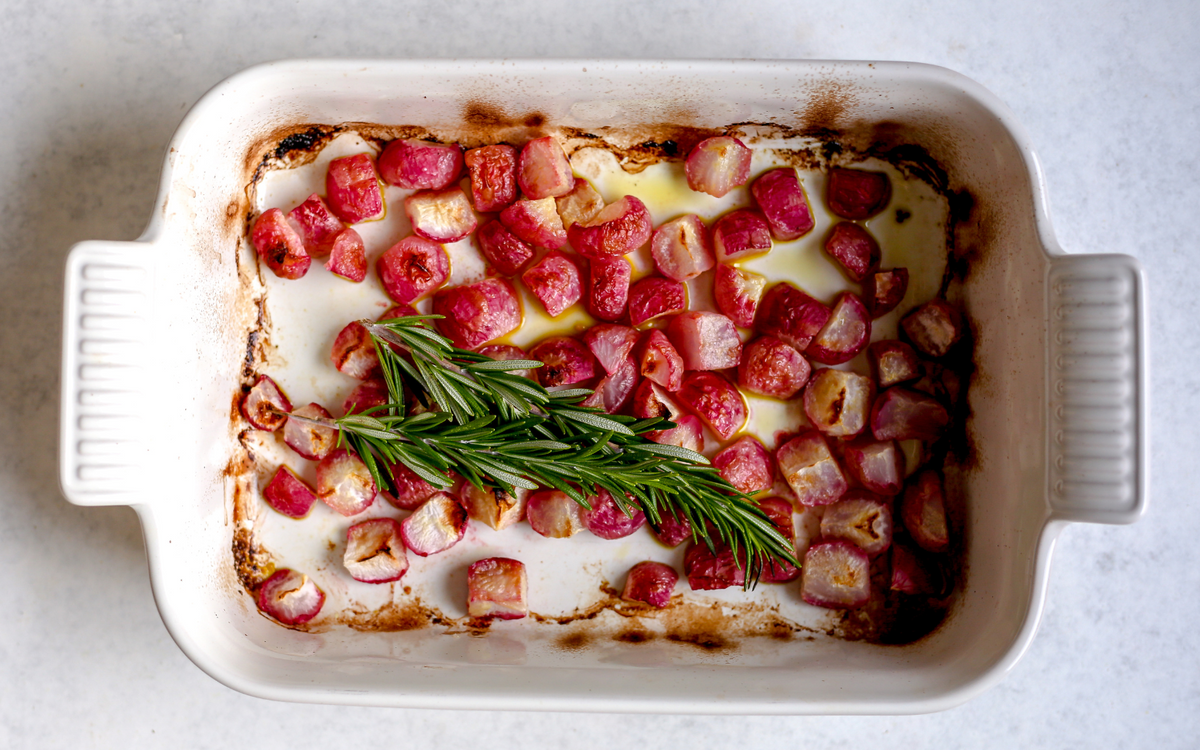 Simple Roasted Radishes Recipe with Avocado Oil