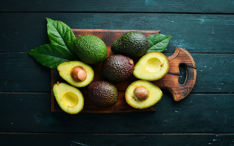 how to eat avocado: avocados with leaves
