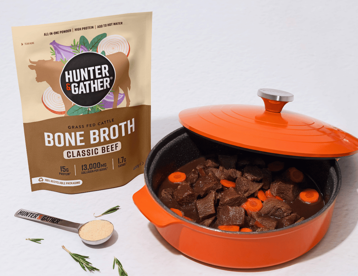bone broth hunter and gather and beef stew