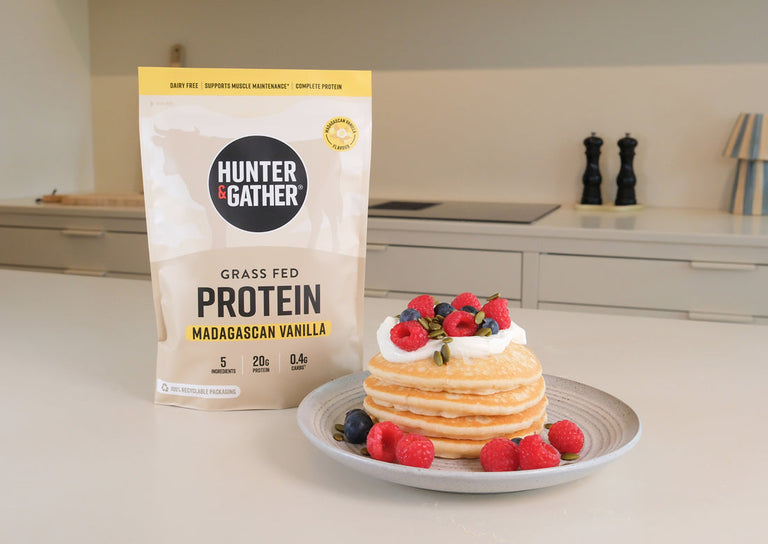 hunter and gather almond flour pancakes with coconut and vanilla