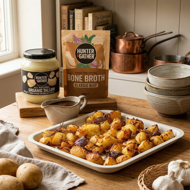 bone broth roast potatoes