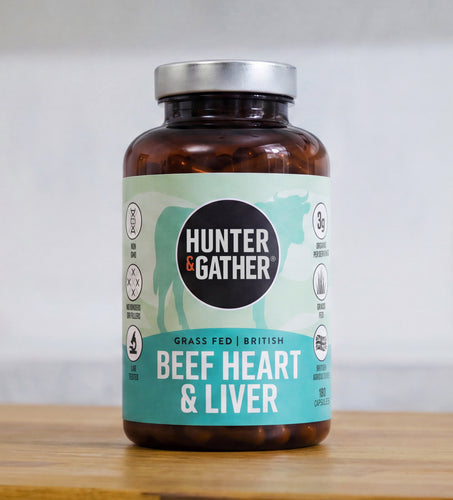 Grass Fed British Beef Heart & Liver Capsules