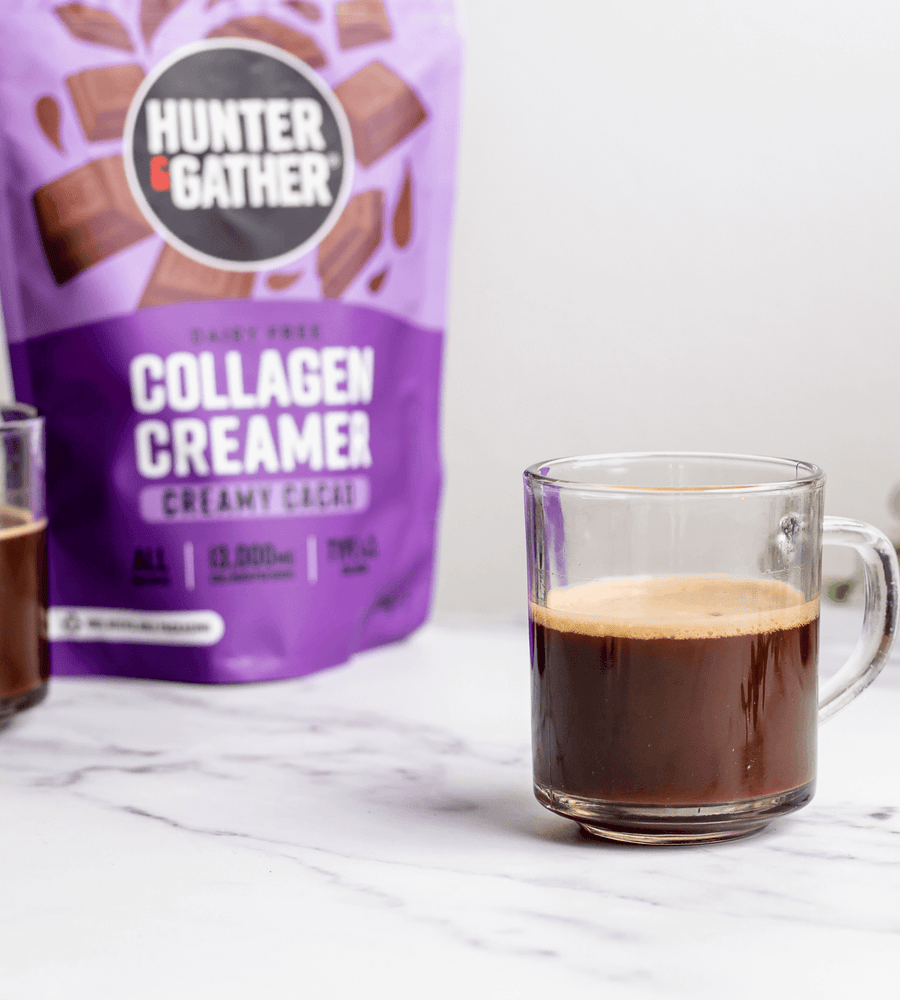 https://hunterandgatherfoods.com/cdn/shop/files/CacaoCollagenCreamerCoffee_1.png?v=1772215176&width=900