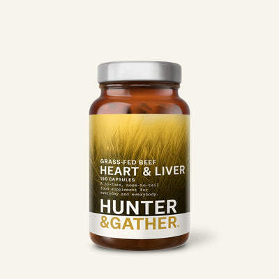 Grass Fed British Beef Heart & Liver Capsules