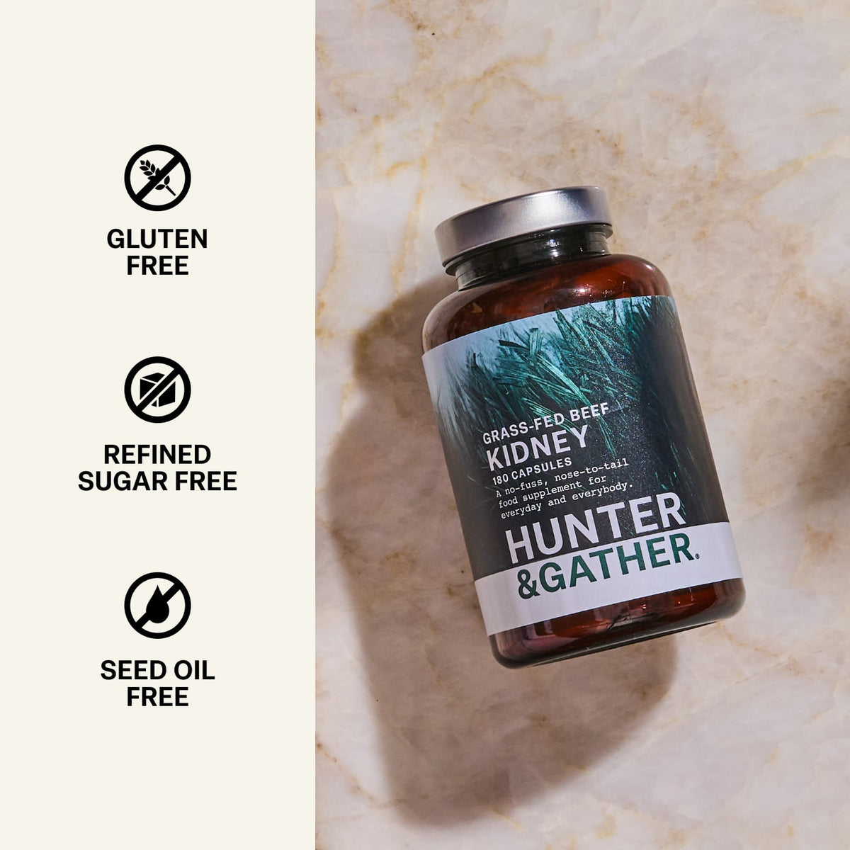 Grass Fed British Beef Kidney Capsules
