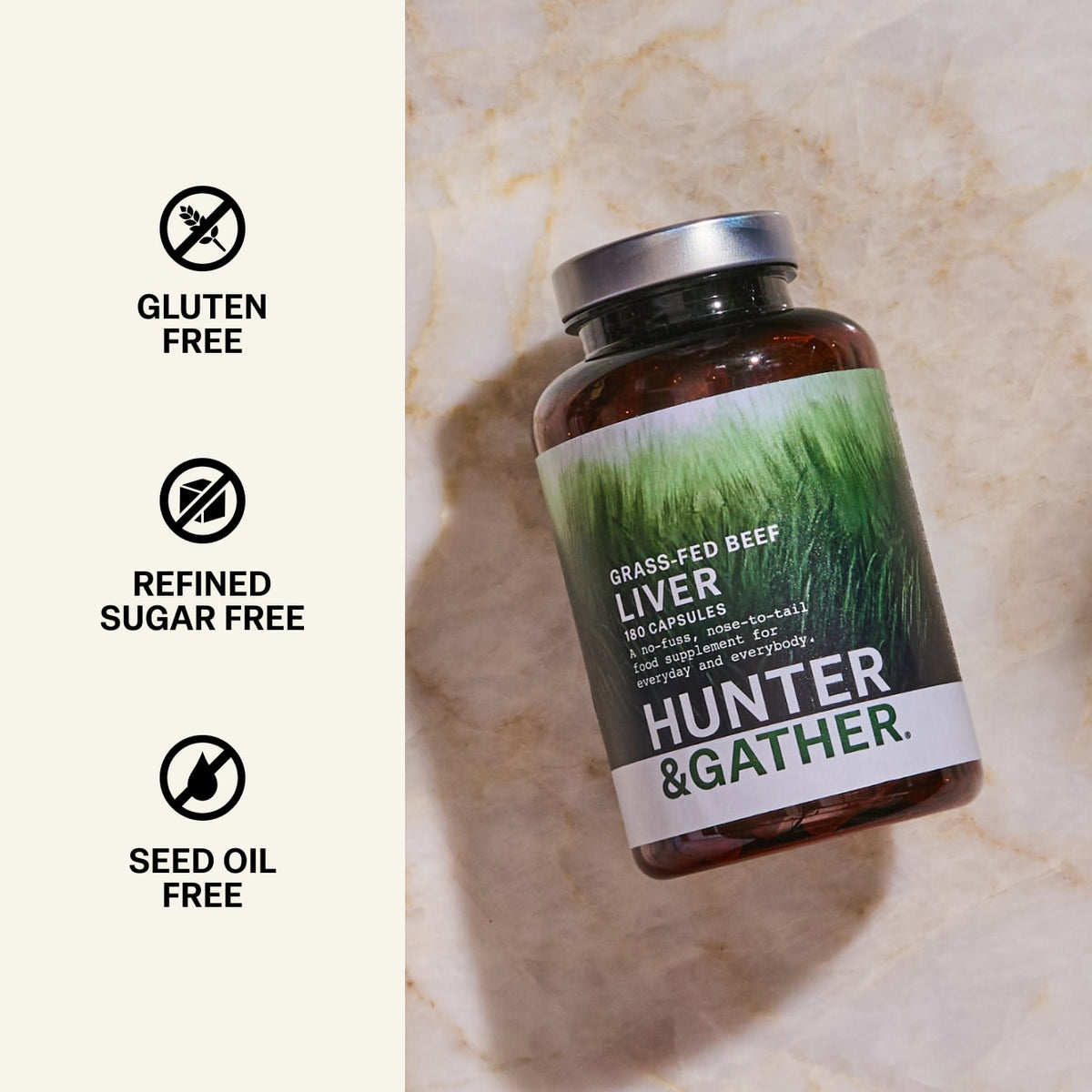 Grass Fed British Beef Liver Capsules
