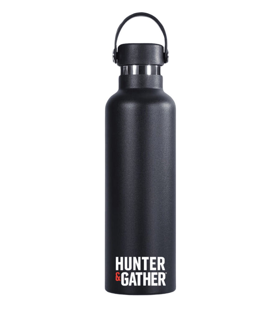 Hunter & Gather Branded Black Flask