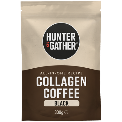 Hunter & Gather collagen coffee package on a white background