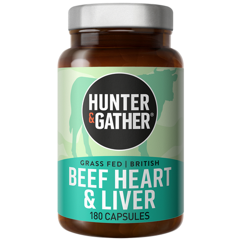 Grass Fed British Beef Heart & Liver Capsules