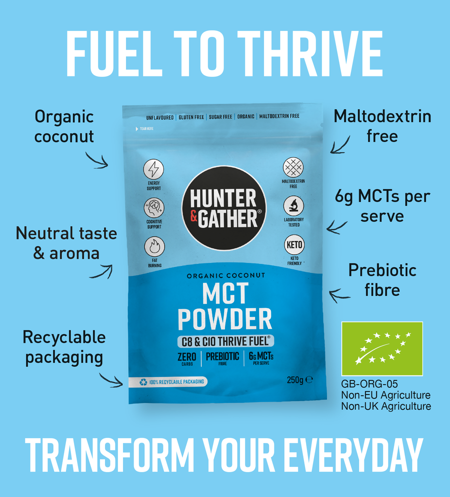 Thrive Fuel® MCT Powder C8 & C10 - Organic Coconut - Keto & Low Carb ...