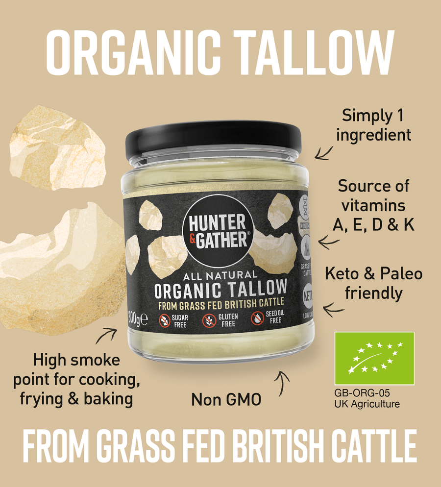Organic Beef Tallow Hunter & Gather Infographic