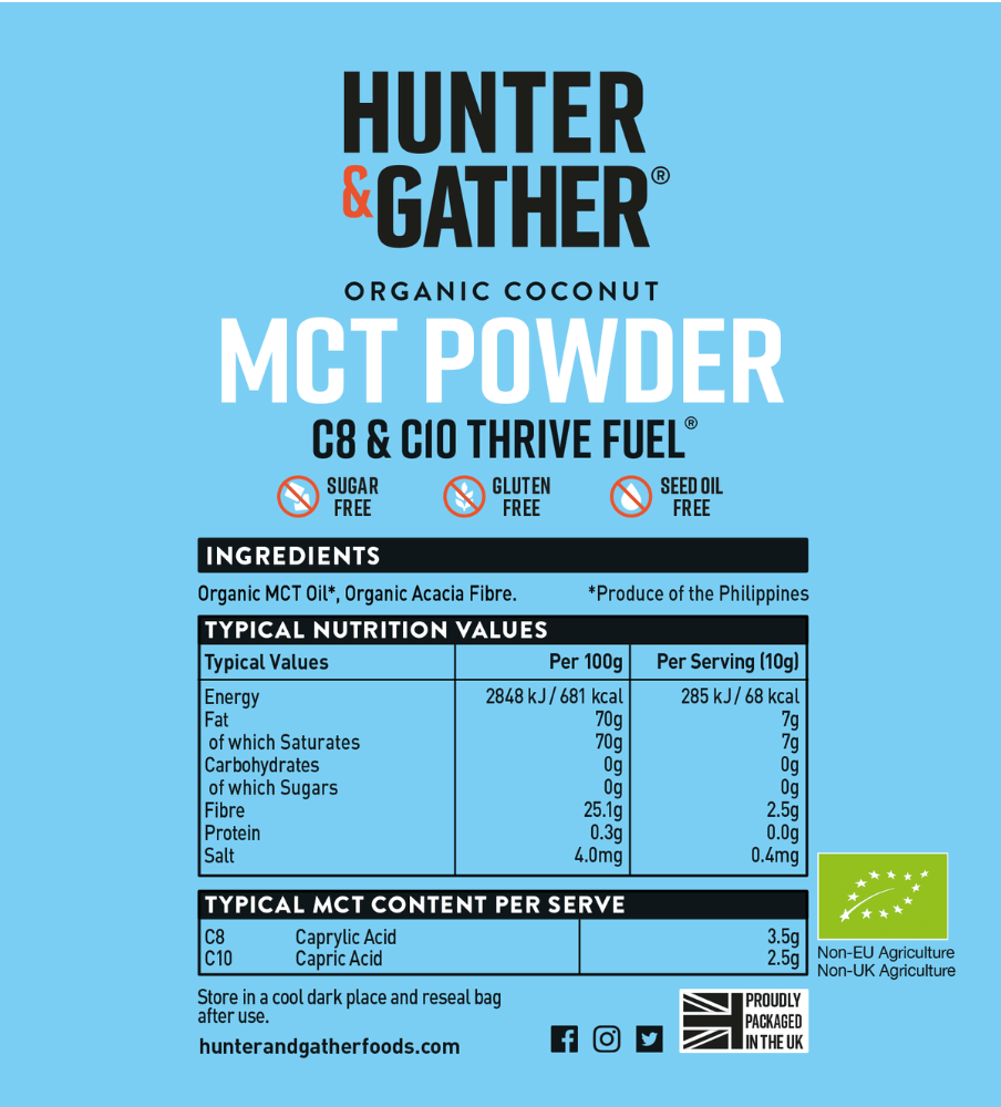 Thrive Fuel® MCT Powder C8 & C10 - Organic Coconut - Keto & Low Carb ...