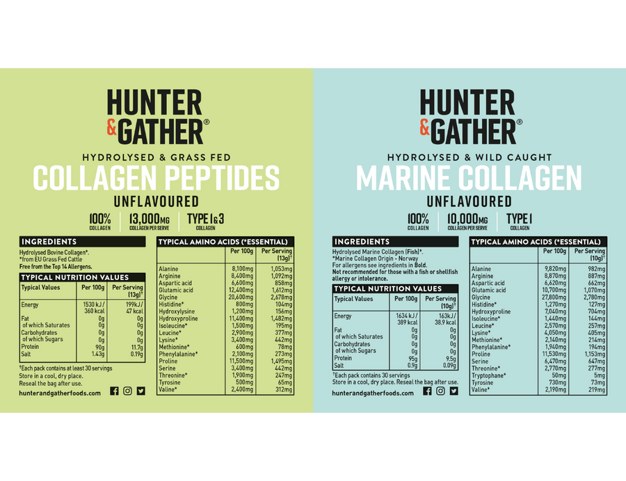 Bovine & Marine Collagen Powder Bundle