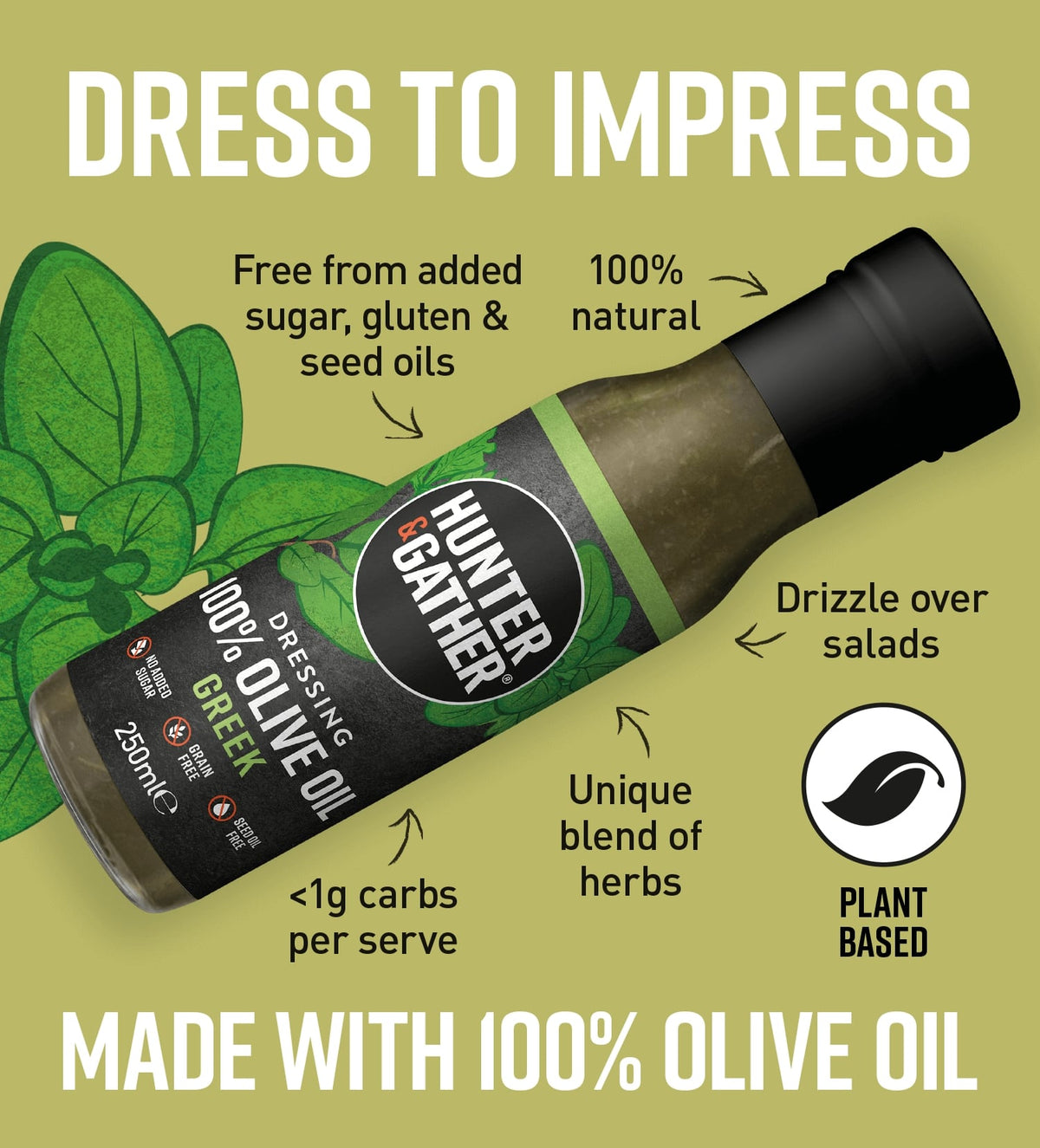 Olive Oil Greek Dressing Infographic
