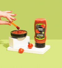 Unsweetened Classic Tomato Ketchup 350g Lifestyle Image Dip